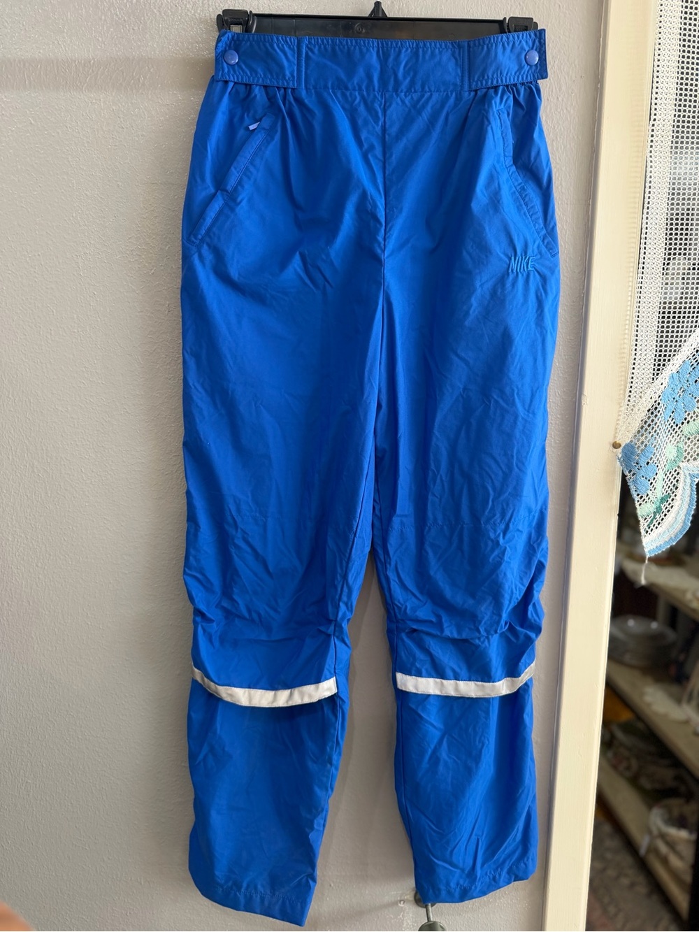 Nike Bright Blue Mens Rain Shell Pants with Reflective Bands